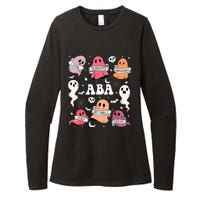 Applied Behavior Analysis ABA Halloween Spooky Cute Ghosts Womens CVC Long Sleeve Shirt