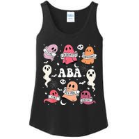 Applied Behavior Analysis ABA Halloween Spooky Cute Ghosts Ladies Essential Tank