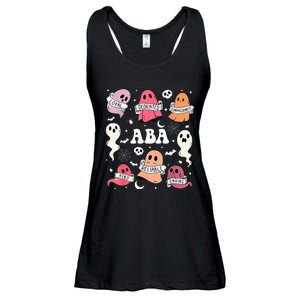 Applied Behavior Analysis ABA Halloween Spooky Cute Ghosts Ladies Essential Flowy Tank