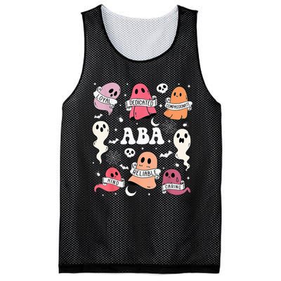 Applied Behavior Analysis ABA Halloween Spooky Cute Ghosts Mesh Reversible Basketball Jersey Tank