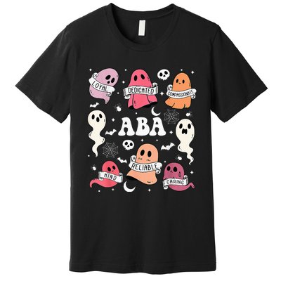 Applied Behavior Analysis ABA Halloween Spooky Cute Ghosts Premium T-Shirt