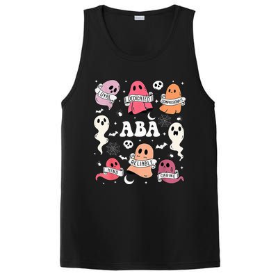 Applied Behavior Analysis ABA Halloween Spooky Cute Ghosts PosiCharge Competitor Tank