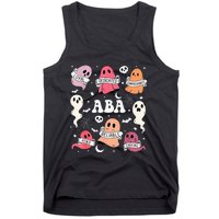 Applied Behavior Analysis ABA Halloween Spooky Cute Ghosts Tank Top