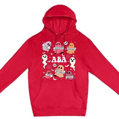 Applied Behavior Analysis ABA Halloween Spooky Cute Ghosts Premium Pullover Hoodie