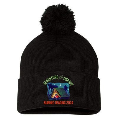 Adventure Begins At Your Library Summer Reading Program 2024 Pom Pom 12in Knit Beanie