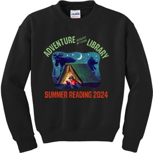 Adventure Begins At Your Library Summer Reading Program 2024 Kids Sweatshirt