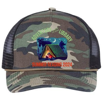 Adventure Begins At Your Library Summer Reading Program 2024 Retro Rope Trucker Hat Cap