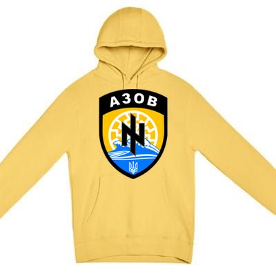 Azov Battalion A30B Shield Special Forces Ukraine Premium Pullover Hoodie