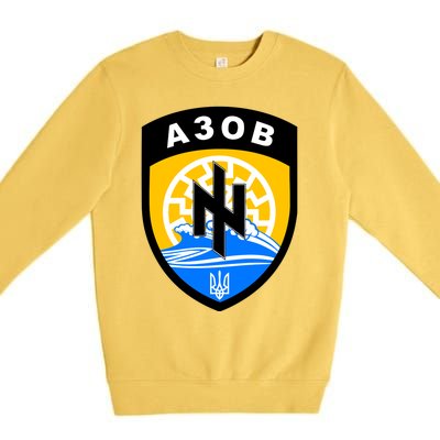 Azov Battalion A30B Shield Special Forces Ukraine Premium Crewneck Sweatshirt