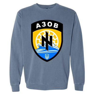 Azov Battalion A30B Shield Special Forces Ukraine Garment-Dyed Sweatshirt