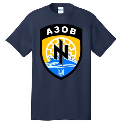 Azov Battalion A30B Shield Special Forces Ukraine Tall T-Shirt