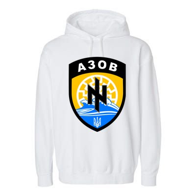 Azov Battalion A30B Shield Special Forces Ukraine Garment-Dyed Fleece Hoodie