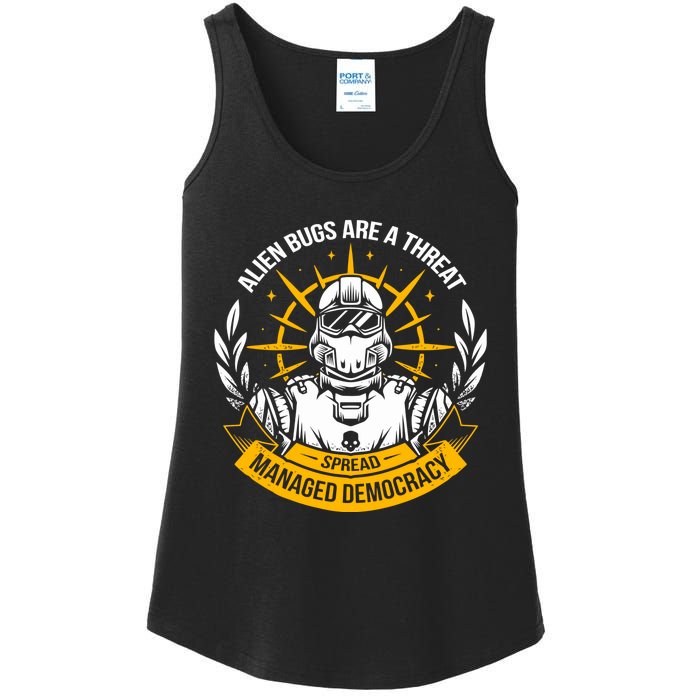 Alien Bugs Are A Threat Spread Managed Democracy Ladies Essential Tank