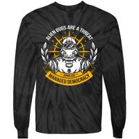 Alien Bugs Are A Threat Spread Managed Democracy Tie-Dye Long Sleeve Shirt