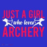 Archery Bow Archer Girl Just A Girl Who Loves Archery Gift Premium T-Shirt