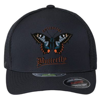 Antisocial Butterfly Flexfit Unipanel Trucker Cap