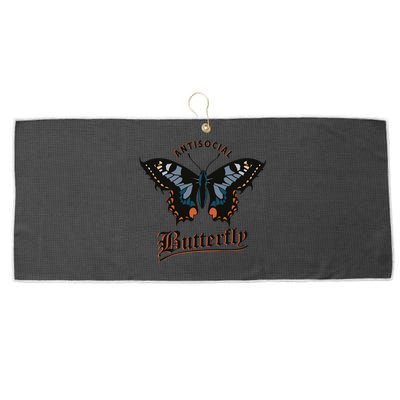 Antisocial Butterfly Large Microfiber Waffle Golf Towel