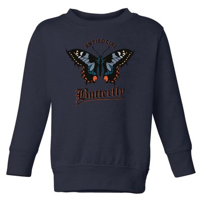 Antisocial Butterfly Toddler Sweatshirt