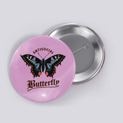 Antisocial Butterfly Button