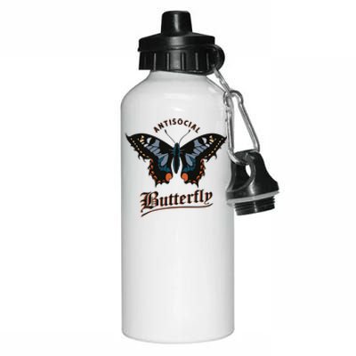 Antisocial Butterfly Aluminum Water Bottle