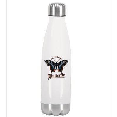 Antisocial Butterfly Stainless Steel Insulated Water Bottle