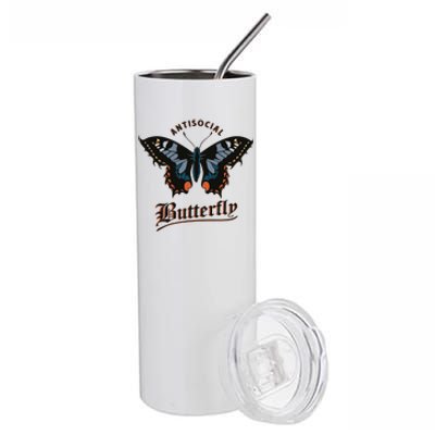 Antisocial Butterfly Stainless Steel Tumbler