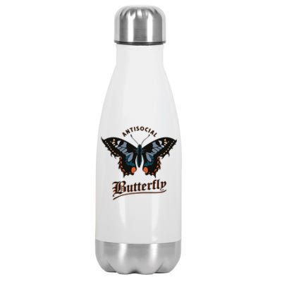 Antisocial Butterfly Stainless Steel Insulated Water Bottle