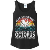 Always Be An Octopus Lover Funny Octopus Quote Retro Ladies Essential Tank