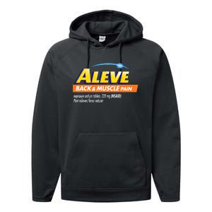 Aleve Back And Muscle Pain Nurse Pharmacy Halloween Costume Performance Fleece Hoodie