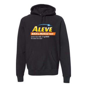 Aleve Back And Muscle Pain Nurse Pharmacy Halloween Costume Premium Hoodie