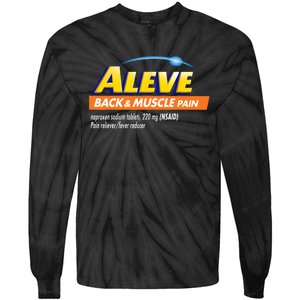 Aleve Back And Muscle Pain Nurse Pharmacy Halloween Costume Tie-Dye Long Sleeve Shirt