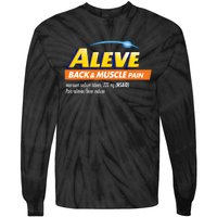 Aleve Back And Muscle Pain Nurse Pharmacy Halloween Costume Tie-Dye Long Sleeve Shirt