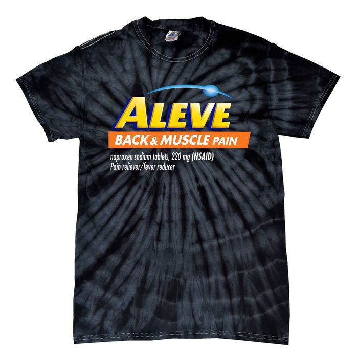 Aleve Back And Muscle Pain Nurse Pharmacy Halloween Costume Tie-Dye T-Shirt