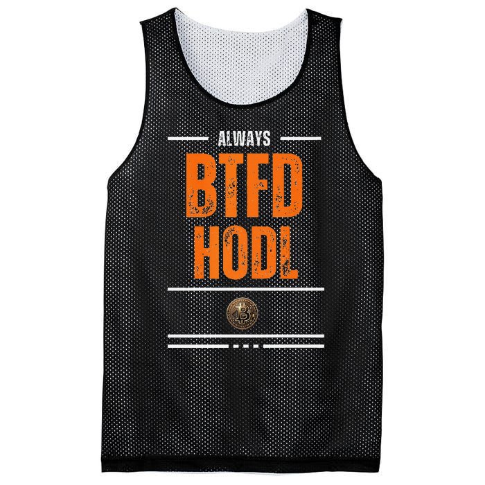 Always Btfd And Hodl Premium Mesh Reversible Basketball Jersey Tank