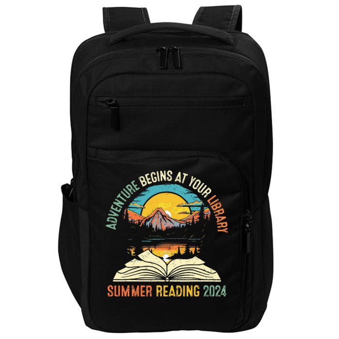 Adventure Begins At Your Library Summer Reading 2024 Vintage Impact Tech Backpack