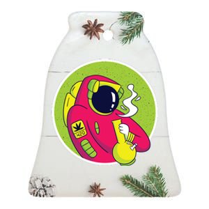 Astronaut Bong Ceramic Bell Ornament