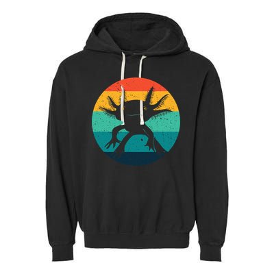 Ambystomatidae Breeder Axolotl Animal Funny Retro  Garment-Dyed Fleece Hoodie