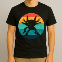 Ambystomatidae Breeder Axolotl Animal Funny Retro  T-Shirt