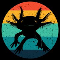 Ambystomatidae Breeder Axolotl Animal Funny Retro  Poster