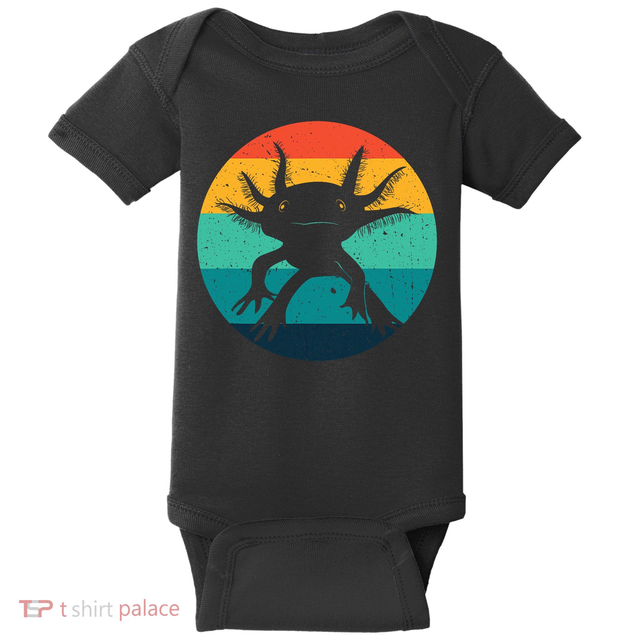 Ambystomatidae Breeder Axolotl Animal Funny Retro  Baby Bodysuit