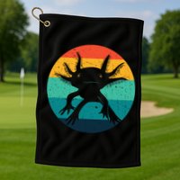 Ambystomatidae Breeder Axolotl Animal Funny Retro  Golf Towel