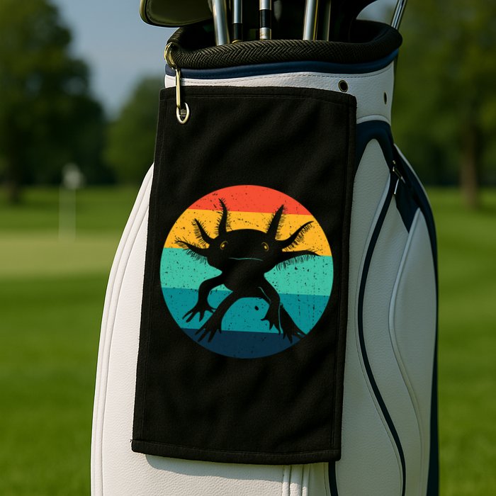 Ambystomatidae Breeder Axolotl Animal Funny Retro  Golf Towel