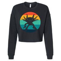 Ambystomatidae Breeder Axolotl Animal Funny Retro  Cropped Pullover Crew