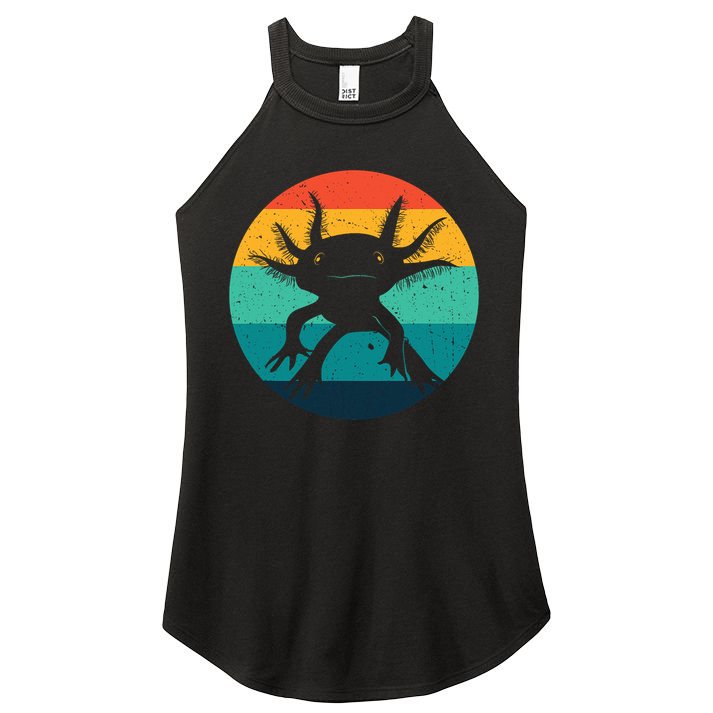 Ambystomatidae Breeder Axolotl Animal Funny Retro  Women's Perfect Tri Rocker Tank