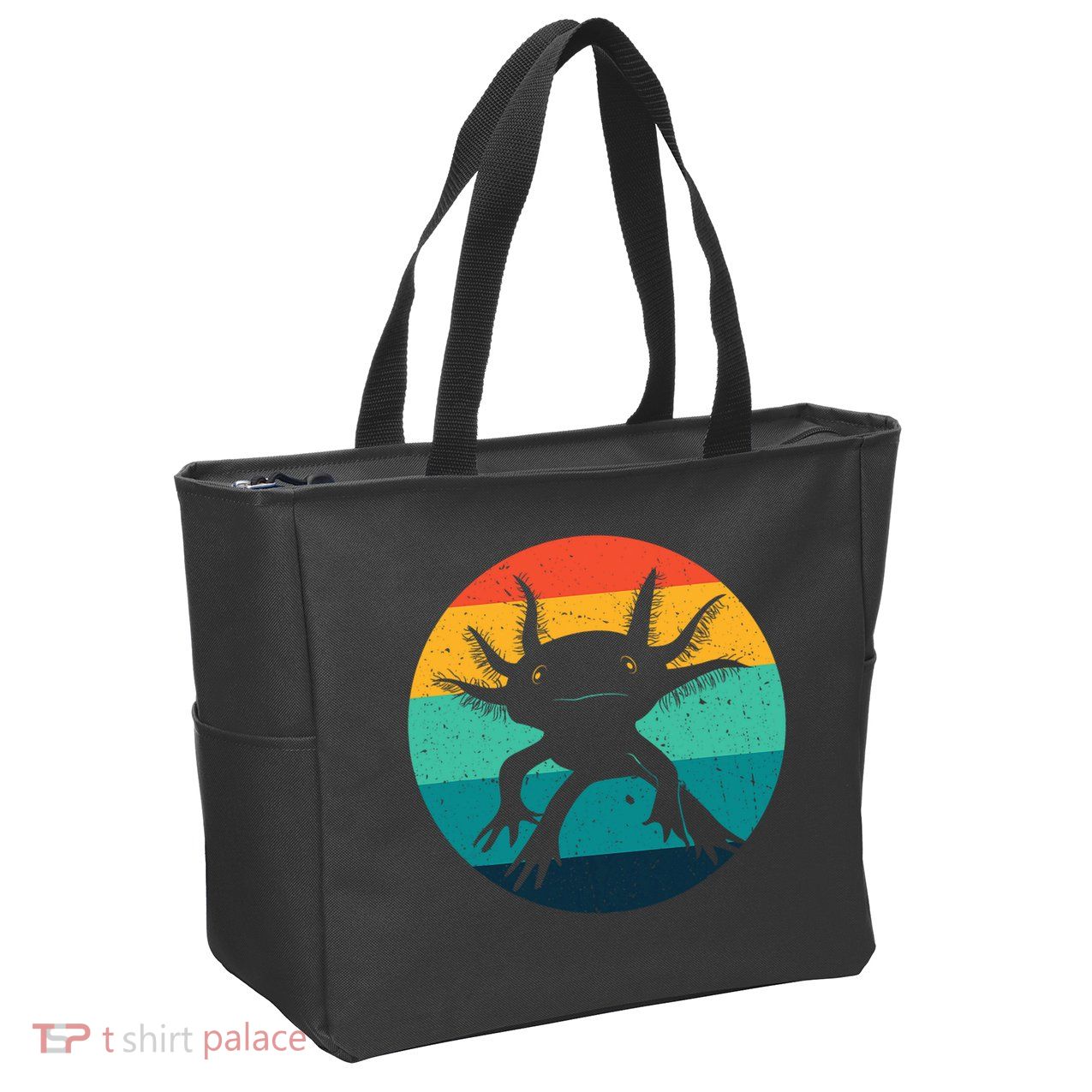 Ambystomatidae Breeder Axolotl Animal Funny Retro  Zip Tote Bag