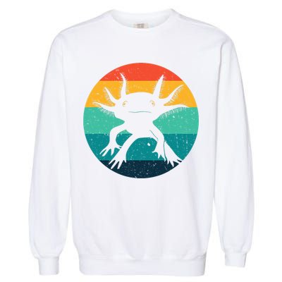 Ambystomatidae Breeder Axolotl Animal Funny Retro  Garment-Dyed Sweatshirt