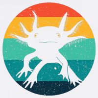 Ambystomatidae Breeder Axolotl Animal Funny Retro  Garment-Dyed Sweatshirt