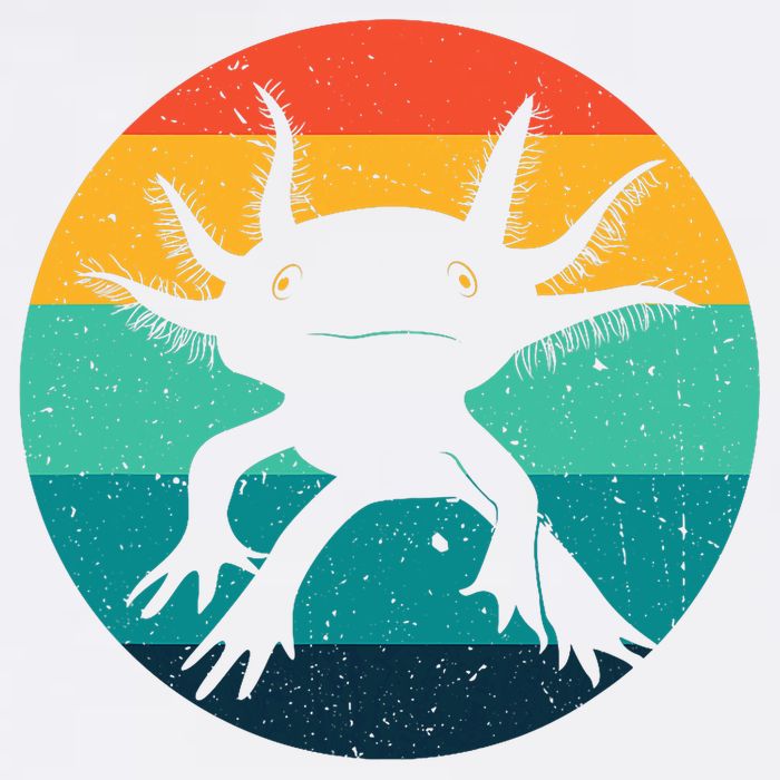 Ambystomatidae Breeder Axolotl Animal Funny Retro  Garment-Dyed Sweatshirt