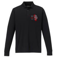 Always Be A Werewolf Funny Cool Wolf Lover Gift Performance Long Sleeve Polo