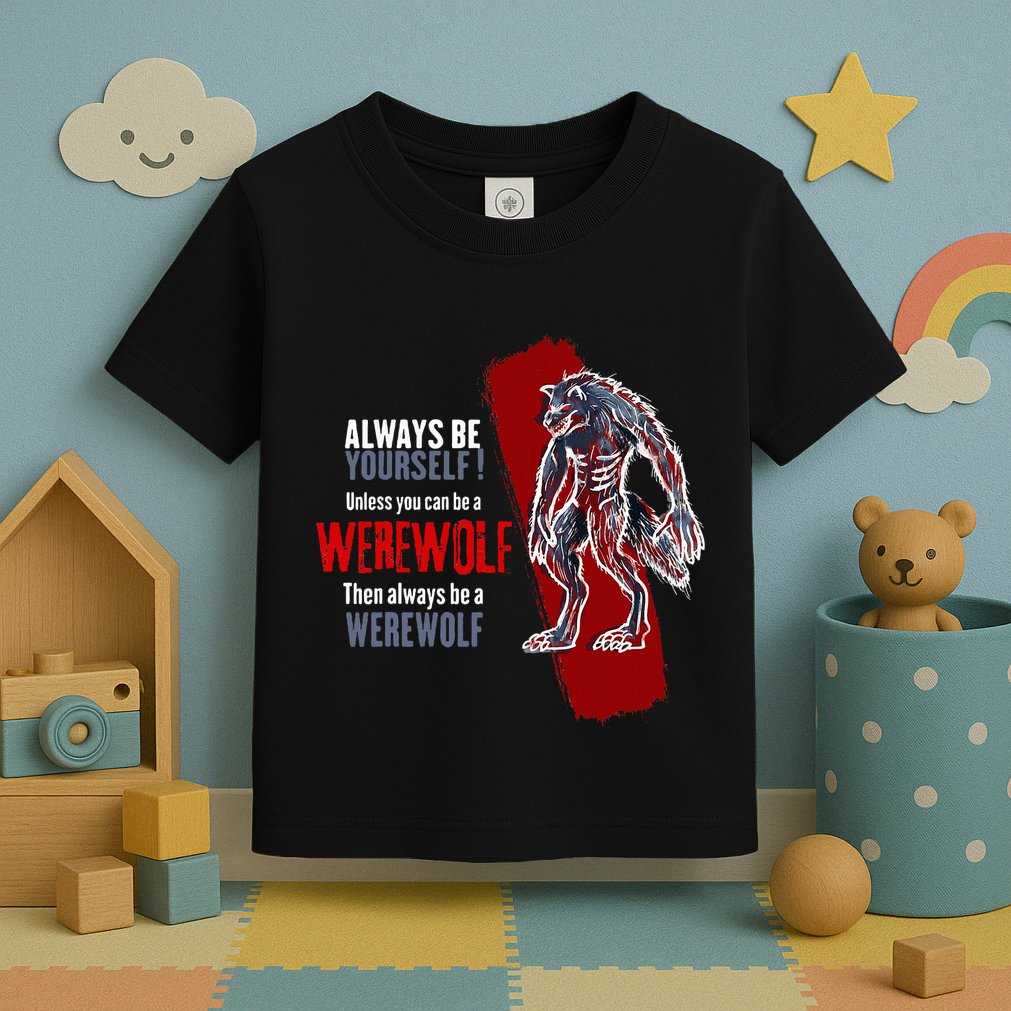 Always Be A Werewolf Funny Cool Wolf Lover Gift Toddler T-Shirt